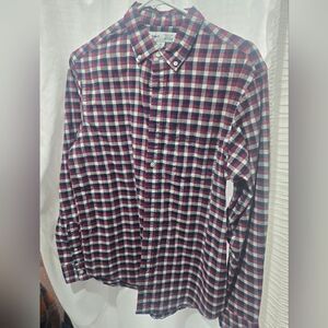 Old Navy Mens Plaid Button Up Every Day Shirt Medium